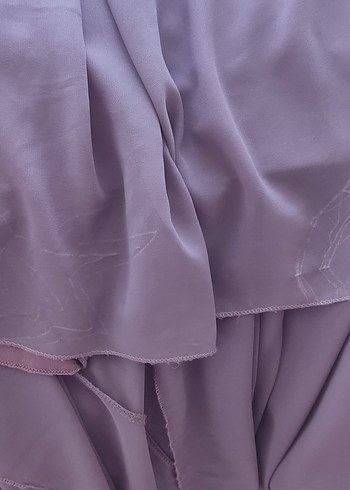 Moda Martı Yıldız Taş ve Plise Detaylı Şifon Abiye - Görsel 7