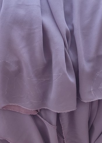 Moda Martı Yıldız Taş ve Plise Detaylı Şifon Abiye - Görsel 6