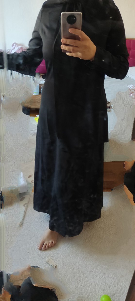 FUMO COLLECTION Siyah Uzun Kol Elbise - Görsel 4