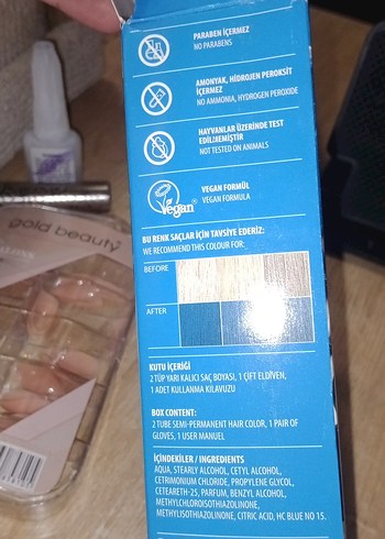 Diğer color london mavi saç boyası