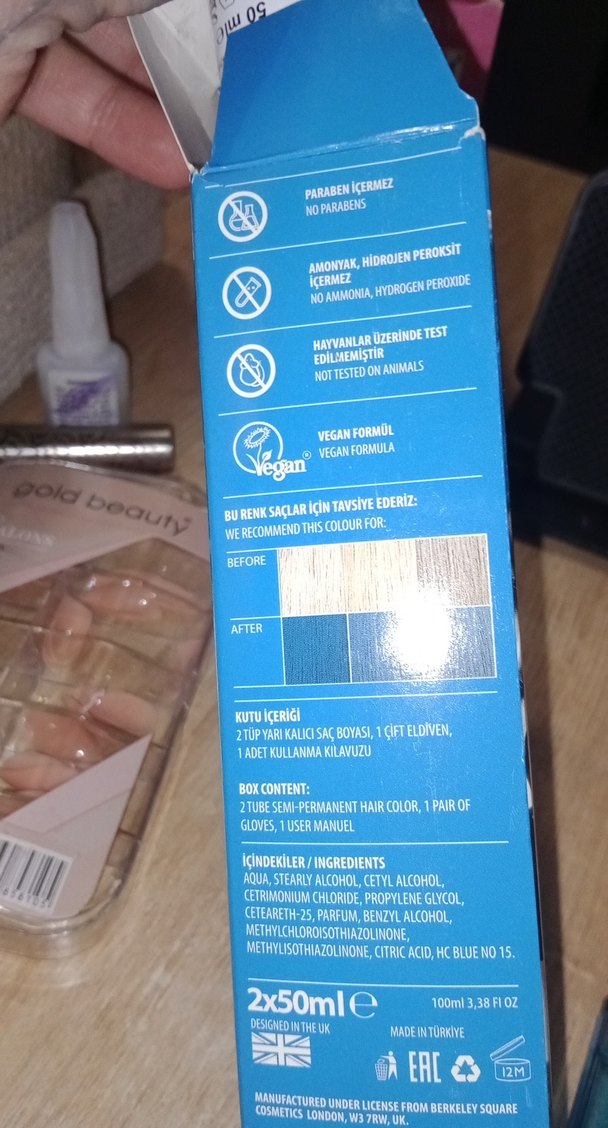 color london mavi saç boyası - Görsel 2