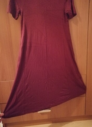 Çan etek bordo elbise  - Görsel 4