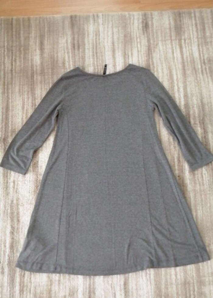 Gri elbise - Görsel 4