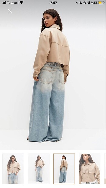 m Beden Crop ceket