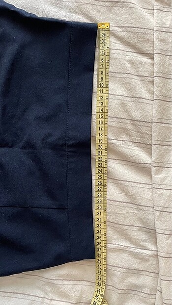 Zara Lacivert Mini Etek Yırtmaçlı