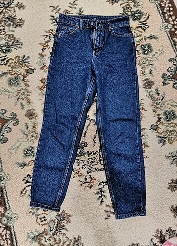 Yüksek bel fit mom jean