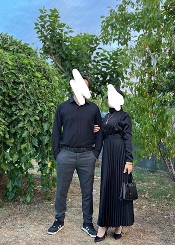 Siyah tesettür abiye