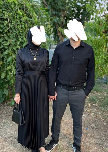 38 Beden Siyah tesettür abiye