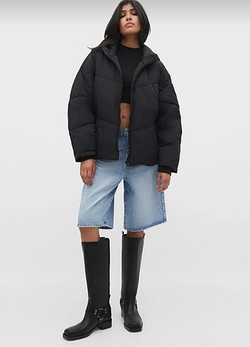 Stradivarius Oversize Şişme Mont