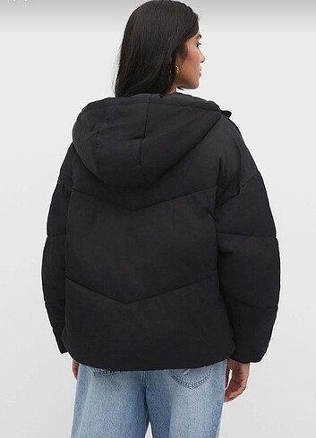 m Beden Oversize Şişme Mont