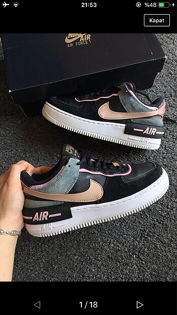 Orijinal Nike Air Force 1 Shadow