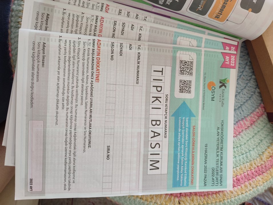 TYT AYT ÖSYM DENEMELERİ GERÇEK SINAV - Görsel 5