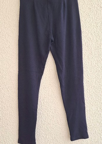 Kadın Lacivert Fermuarlı Tayt - Görsel 4