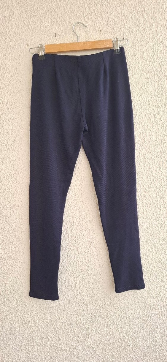 Kadın Lacivert Fermuarlı Tayt - Görsel 4