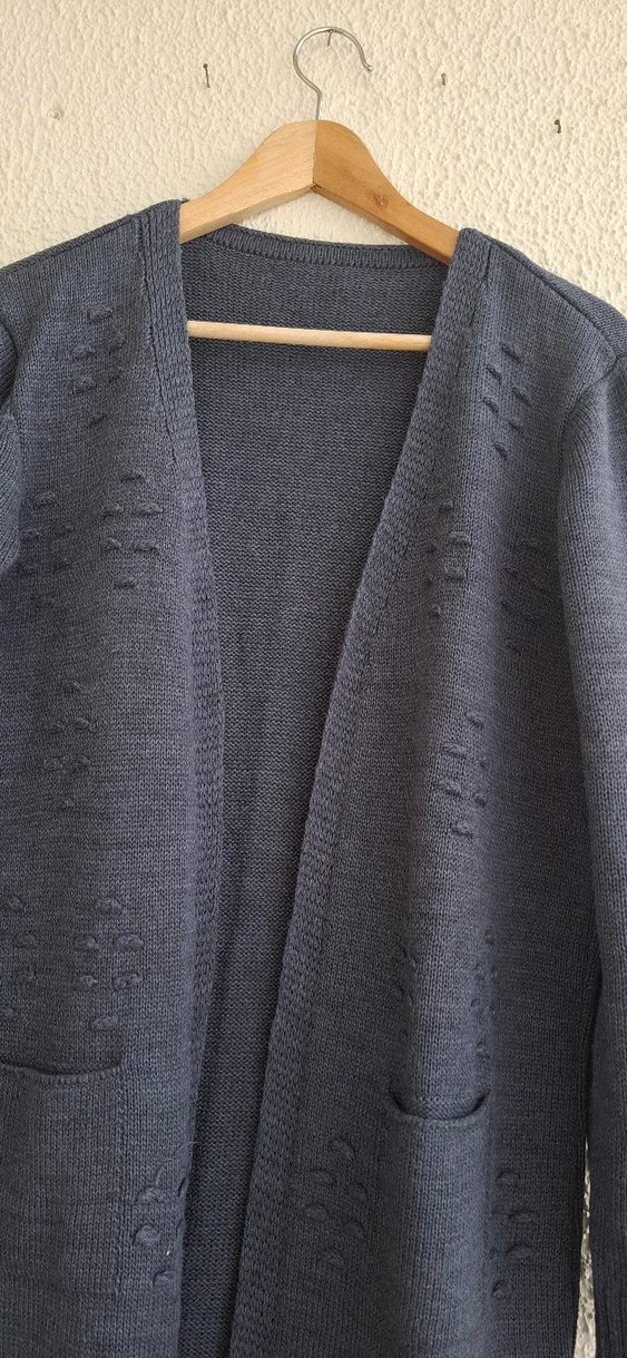 Örgü Midi Kadın Hırka - Görsel 3