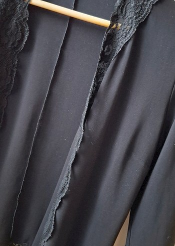 Siyah Dantelli Hırka Bolero - Görsel 5