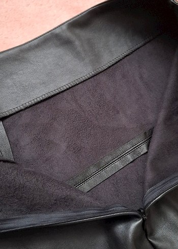 Deri Siyah Midi Kalem Etek - Görsel 8