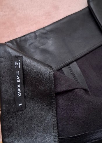 Deri Siyah Midi Kalem Etek - Görsel 7