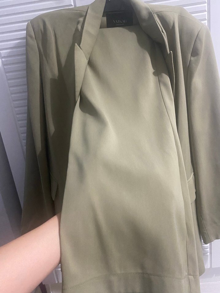 Haki Blazer Ceket Pantolon takım - Görsel 2