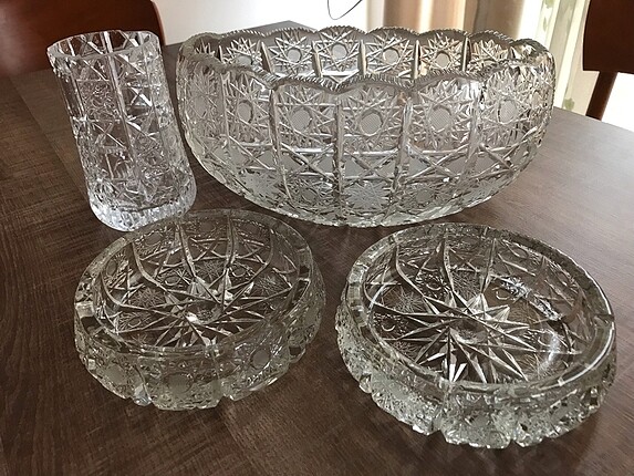 4 parça kristal kesme takım