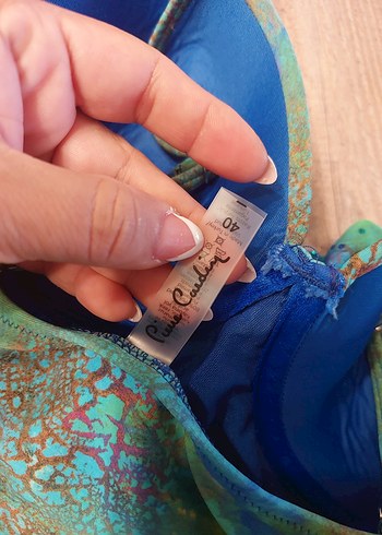 40 Beden Bohem Tarz Mini Bağlama Desenli Tankini