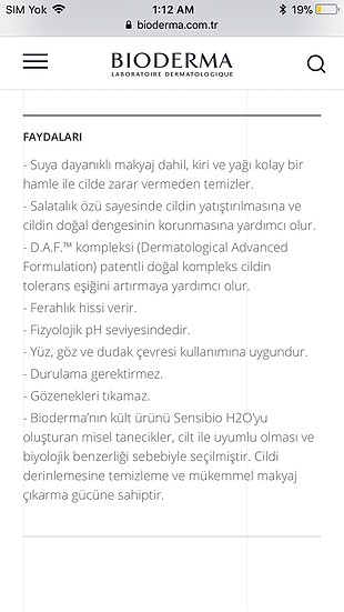 Bioderma Bioderma misel su 850 ml büyük boy sıfır ürün