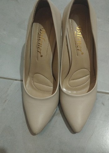 Diğer Diger Bej Stiletto Kadın Topuklu Ayakkabı