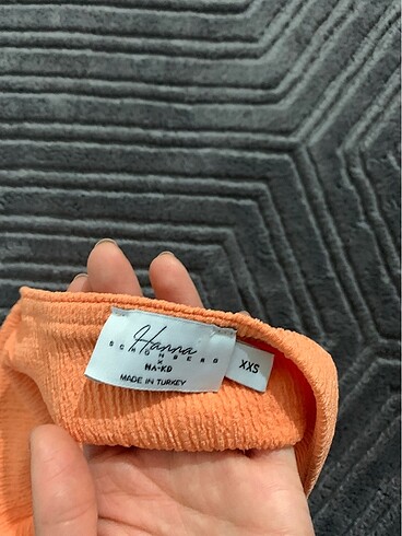 xs Beden Straplez crop