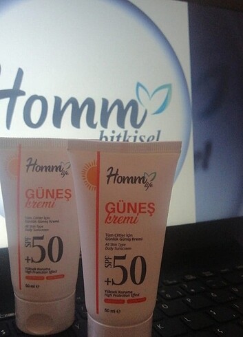  Beden Homm bitkisel güneş kremi 