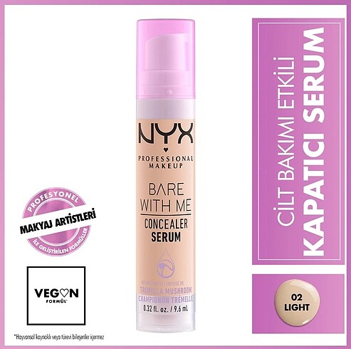 Nyx bare with me 02 light