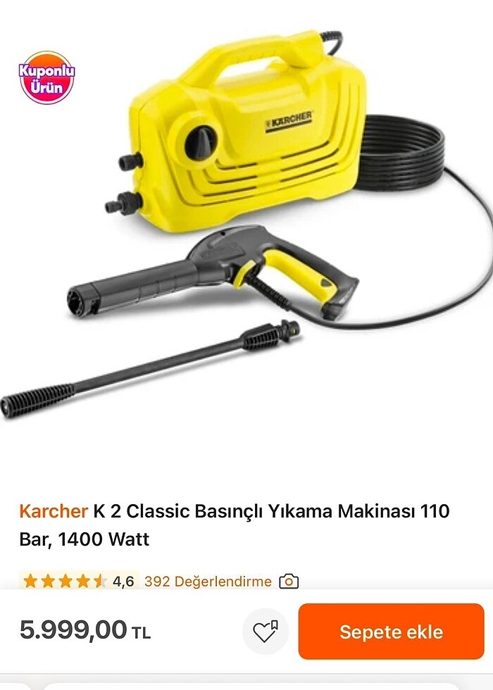 Karcher k2 clasic Basınçlı yıkama - Görsel 2