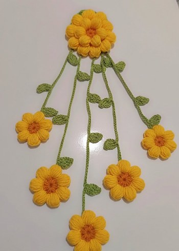 Sarı Çiçekli Bohem Saç Tokası - Görsel 2