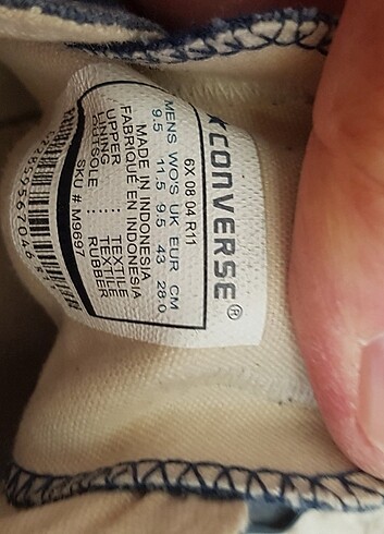 Convers 43 beden - Görsel 5