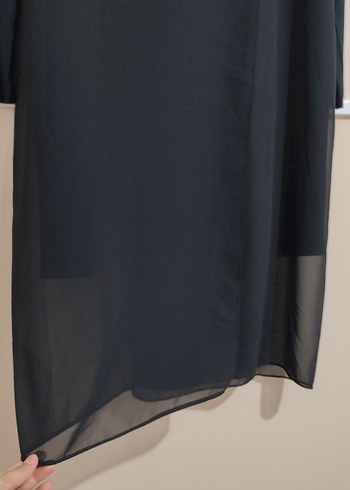 Siyah Uzun Kollu Salaş Elbise Tunik - Görsel 5