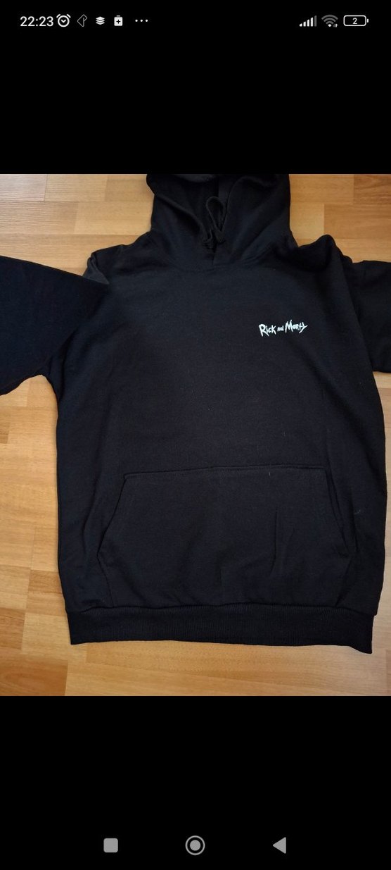 Siyah Kapüşonlu Rahat Kesim Sweatshirt - Görsel 2