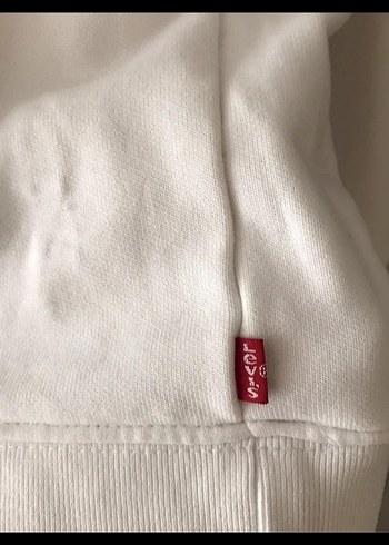 Levi's Kadın Beyaz Kapüşonlu Sweatshirt - Görsel 5