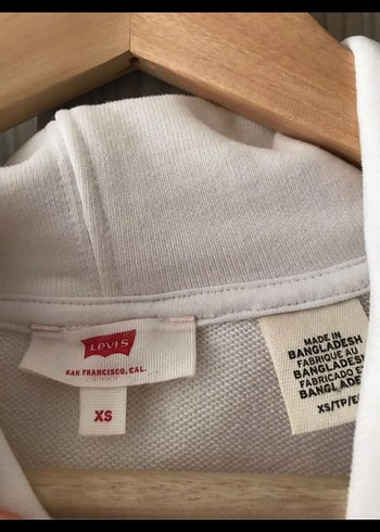 s Beden beyaz Renk Levi's Kadın Beyaz Kapüşonlu Sweatshirt