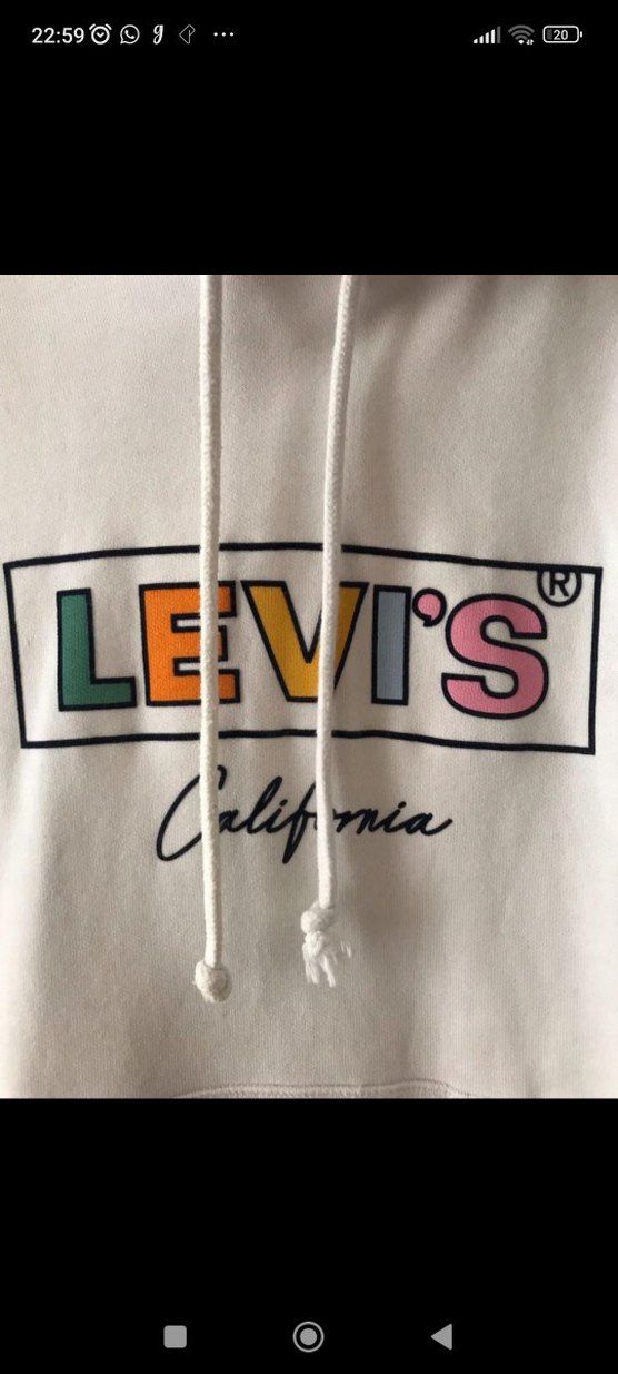Levi's Kadın Beyaz Kapüşonlu Sweatshirt - Görsel 2