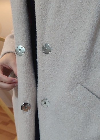 Bej Uzun Kadın Kaban - Görsel 3