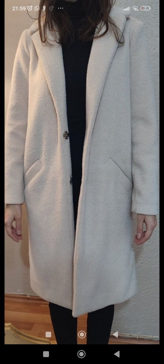 Bej Uzun Kadın Kaban - Görsel 2