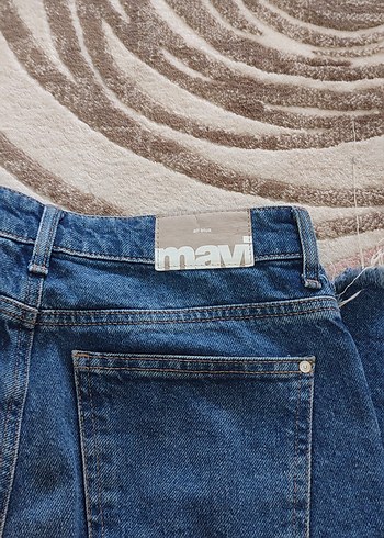 xs Beden mavi Renk Kadın Mavi Regular Fit Denim Jean