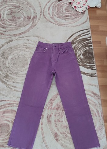 Mor Bol Kesim Midi Kadın Jean