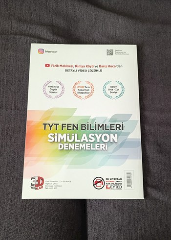 Beden TYT Fen Bilimleri Simülasyon Denemeleri 15'li