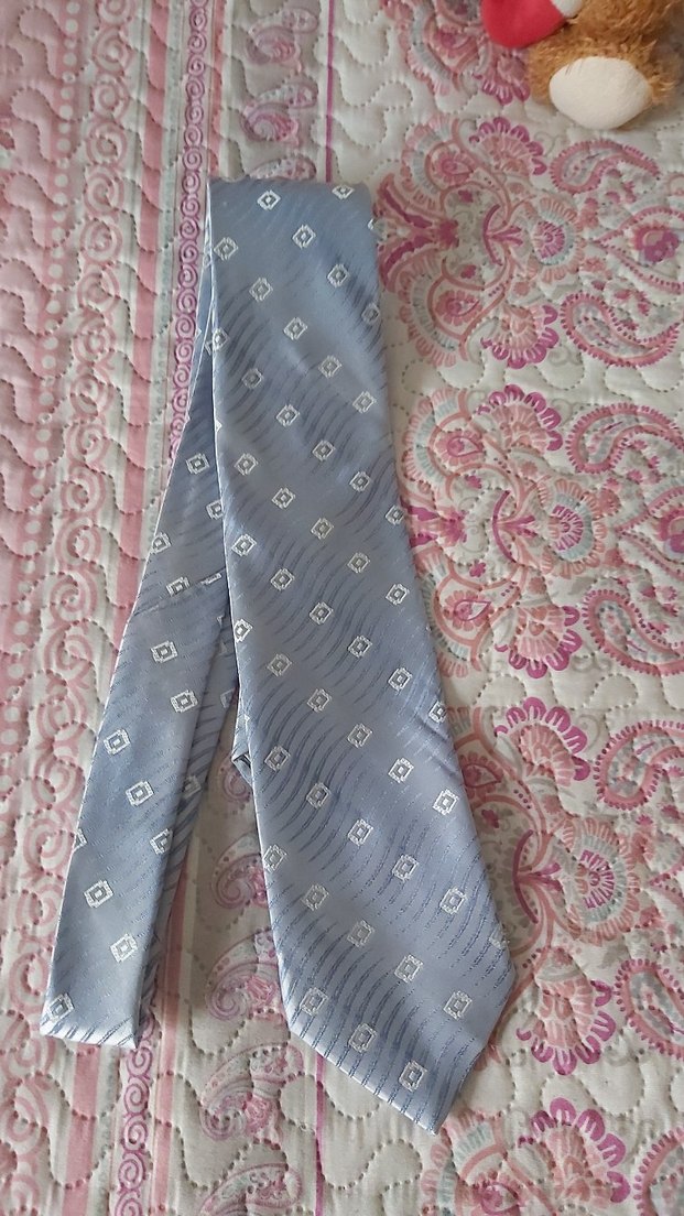 Buzmavi Desenli Erkek Kravat - Görsel 3