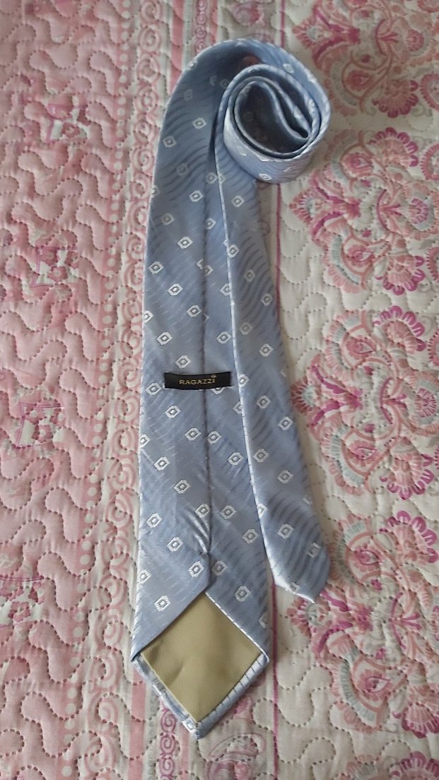 Buzmavi Desenli Erkek Kravat - Görsel 2