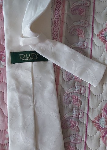 Beyaz Erkek Kravat - Görsel 3