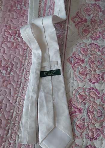 Beyaz Erkek Kravat - Görsel 2