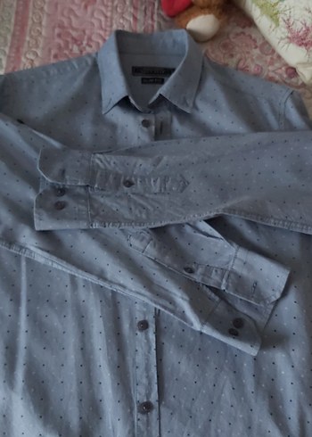 Düğmeli Uzun Kollu Erkek Gömlek - Görsel 4