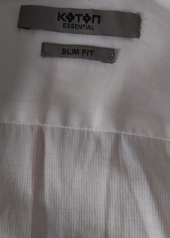 Düğmeli Beyaz Pamuklu Erkek Gömlek - Görsel 4