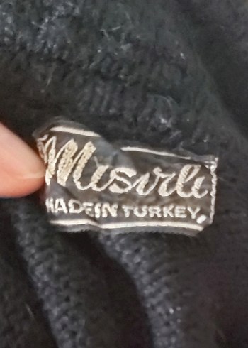 Siyah Boğazlı Triko Kadın Kazak - Görsel 6